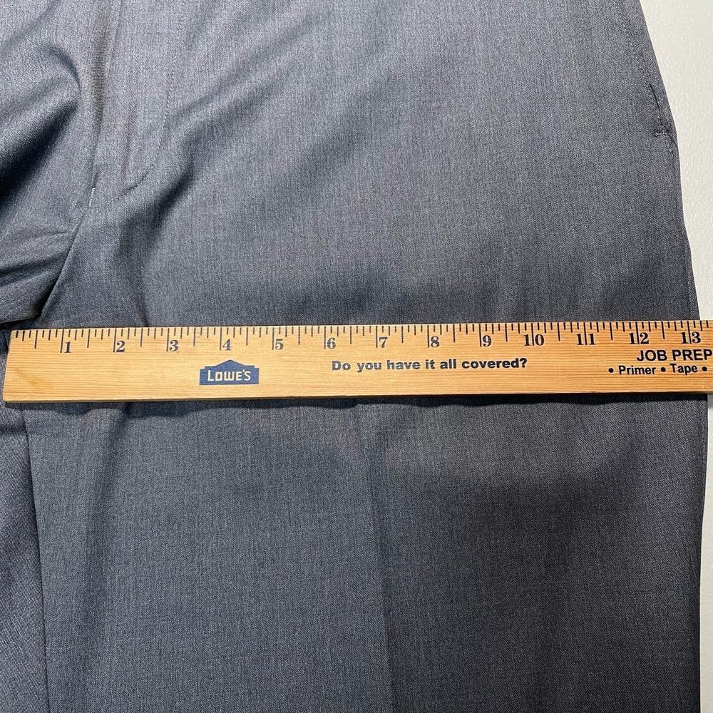 Loro Piana Super 130s Merino 6 East Dress Pants (40x30.5 Cuffed) Flat Front Gray - Picture 7 of 16
